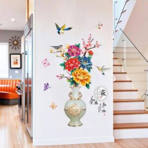 3D Vase Self Adhesive Decorative Wall sticker