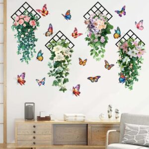 Green Plant Flowers Decorative Wall Stickers(Code 5A)
