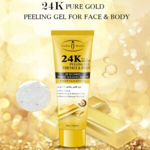 24k pure gold peeling gel for face & body 100 ML