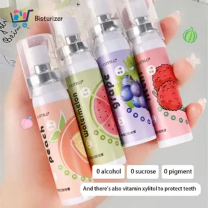 ৪ পিস mouth spray-Litchi Orange Grape peach