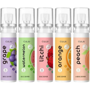 ৫ পিস mouth spray(Litchi Orange Grape peach watermelon)
