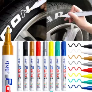 (Orange+Blue) 2 pics Waterproof Tire Marking Pen for Motorcycle and Car