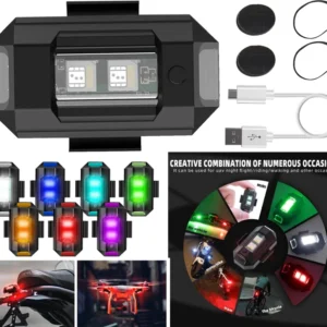 ৪ পিস Universal 7 Color Waterproof Strobe LED Light for Car, Bike