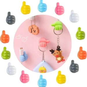 10 Pieces Creative Thumb Silicone Wall Hook