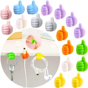 15 Pieces Creative Thumb Silicone Wall Hook