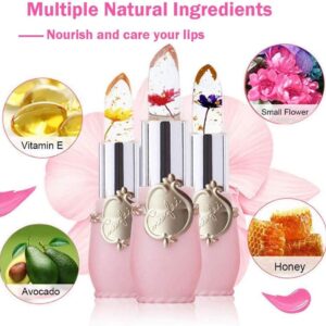 3 pcs Waterproof Jelly Crystal Lipstick