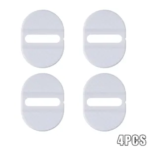 4 Pcs Car door lock protective cover(White Color)