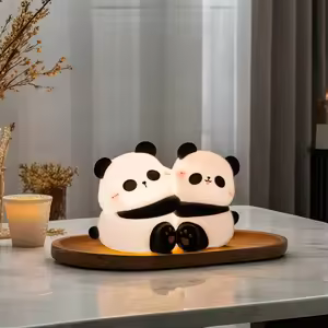 ২ পিস One Color Cute Panda Led Night Lamp(উচ্চতা=৭.৫ সেমি.★ প্রস্থ=৬.৫ সেমি.)