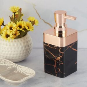 ১ পিস Luxury Marble Soap Dispenser-chocolate Dark Black