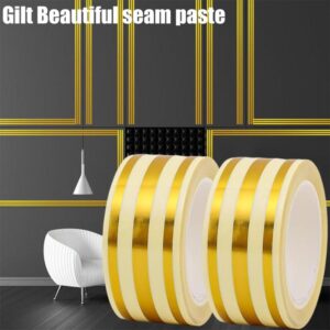 2 পিস 3 Line waterproof Golden Tiles Gap Tape(দৈর্ঘ্য ৫০০+৫০০=১০০০ সে.মি, প্রস্থ ২.৫ সে.মি.)