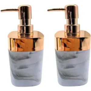 ২ পিস Luxury Marble Soap Dispenser (white golden)