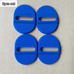 ৮ পিস Car door lock protective cover(Blue Color)