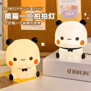 ২ পিস Multicolor Cute Panda Led Night Lamp(উচ্চতা=১০সেমি.★ প্রস্থ=১০সেমি.)