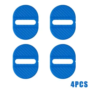 4 Pcs Car door lock protective cover(Blue Color)