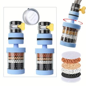 (২ পিস)360 Degree Rotatable 6 Layers Water purifier magnetic filter tap