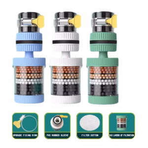 (৩ পিস)360 Degree Rotatable 6 Layers Water purifier magnetic filter tap