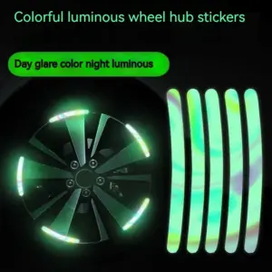 (৮০ পিস) Reflective Car & Bike Wheel Decorative Stripe Stickers