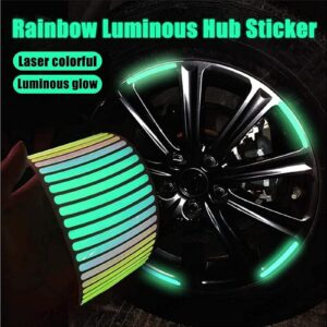 (8০ পিস) Reflective Car & Bike Wheel Decorative Stripe Stickers