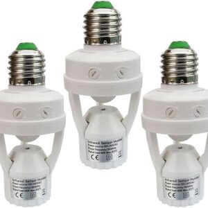 (৩ পিস) intelligent sensor induction lamp holder