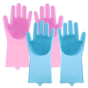 (২ জোড়া=8 পিস) Dishwashing Hand Gloves