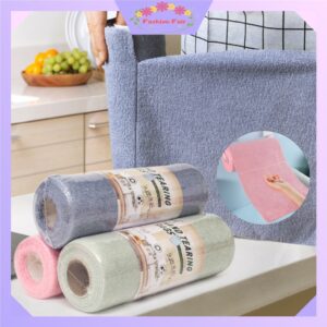 2 Roll(40 Pieces)Reusable Microfiber Cleaning Towels