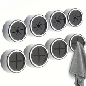 (৮ পিস)Self-Adhesive Towel Hooks, for Bathroom, Kitchen, Household
