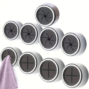 (১২ পিস)Self-Adhesive Towel Hooks, for Bathroom, Kitchen, Household