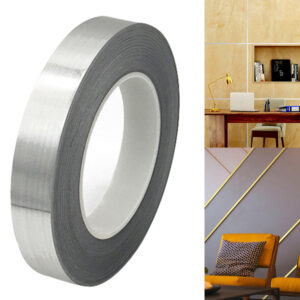 ১ পিস Self Adhesive waterproof Single Line Tile Gap Tape(দৈর্ঘ্য ১৬৬ ফিট, প্রস্থ ১ সে.মি.)-Silver Colour