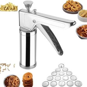 Stainless Steel Kitchen Press with 15 Different Types of Jalies Murukku