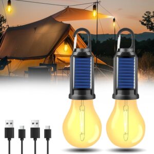 (২ পিস)Solar Powered Rechargeable Emergency LED Light Bulb