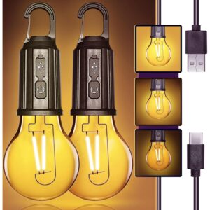 (২ পিস)USB Rechargeable Emergency LED Light Bulb