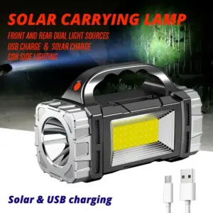 Multifunctional Solar Campaign LED Lamp