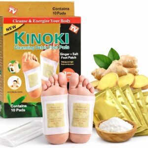(১ প্যাকেট=১০ পিস)Premium Kinoki Detox Foot Pads(Golden)